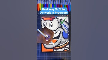 Best Way To Color Artwork In Procreate ! 😍 #art #procreate #shorts