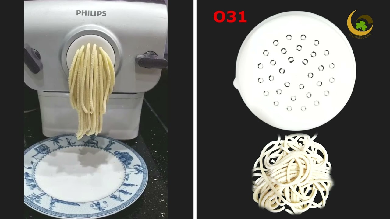 Bucatini 4mm pasta disc/mold for Philips pasta maker O31 YouTube