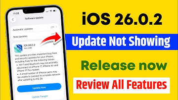 iOS 26.0.2 review | iOS 26.0.2 Update Not Showing | iOS 26.0.2 not showing | iOS 26.0.2 Update 