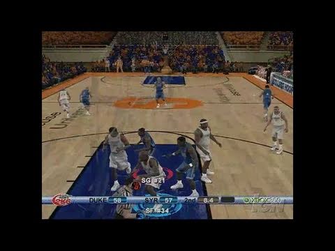 College Hoops 2K6 Xbox 360 Gameplay - Duke Loses Online