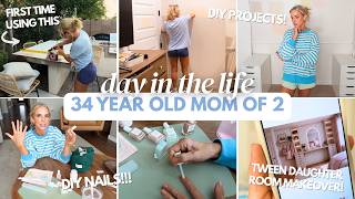 BUILDING MY DAUGHTERS DREAM ROOM + DIY NAILS! (a day full of DIY!) | day in the life of a mom of 2 @CaitlynNeier