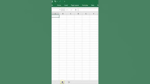 HOW TO UNHIDE THE SHEET TAB IN EXCEL shortcut