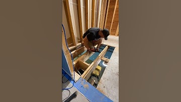 Curbless Shower Tutorial. Part 1. #shorts #diy #youtubeshorts #construction