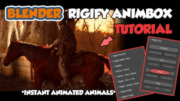 Create an instant animated horse in Blender with RIGIFY ANIMBOX