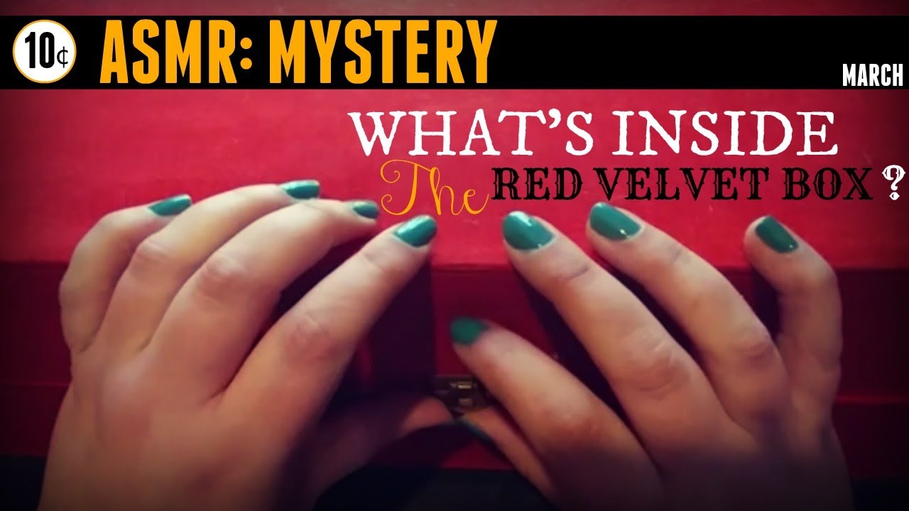 ASMR MYSTERY 🕵🏻‍♀️: WHATS IN THE RED VELVET BOX? 🎁 - YouTube