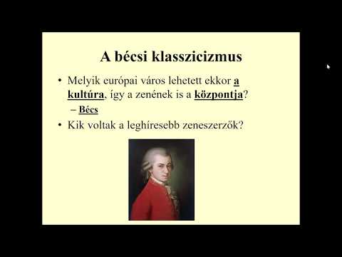 Videó: A Klasszicizmus Korának Zenéje: életrajz, Kreativitás, Karrier, Személyes élet