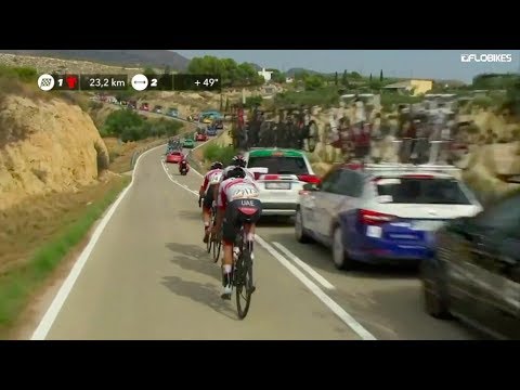 تصویری: Vuelta a Espana 2019: Cavagna علامت تجاری QuickStep سواری را برای برد تولید می کند زیرا Movistar باعث جنجال می شود