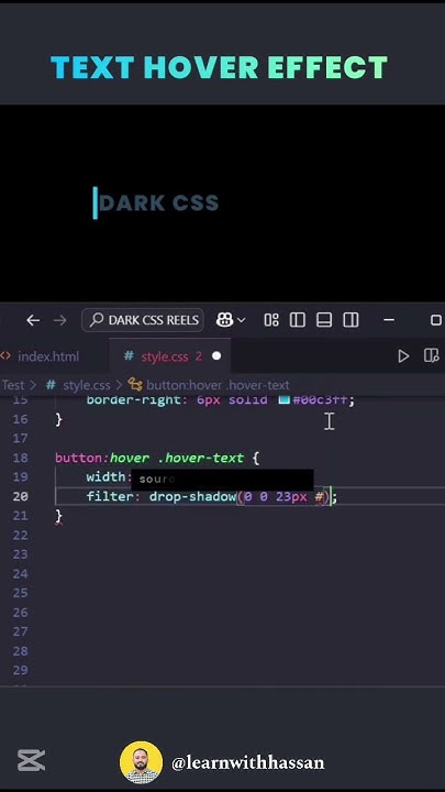 Text Hover Effect pure CSS | CSS Creative Text Animation Effects | Pure ...