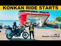 KONKAN Coastal Ride starts 🏍 Mumbai To Murud Via Alibaug RO RO ferry | INDIAN Odyssey Ep. 13