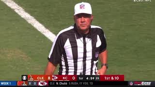 Browns player pushes Cheifs coach… gets ejected