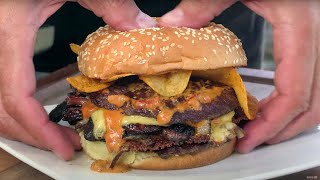 Insanity Double Smash Burger Recipe! | Blackstone Griddle | Ballistic BBQ