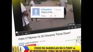 5 Pinoys brawl with 30 Mexicans