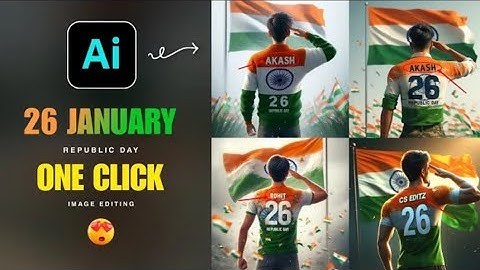 How to Create 3D Ai 26 January Republic Day Image 🇮🇳 | 26 January Photo Editing | Bing Image Creator