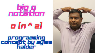 Big O notation | order of N^2 | By Sylas Halder