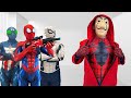 Superheros all story 6  team spiderman vs bad guy team  funny  action 