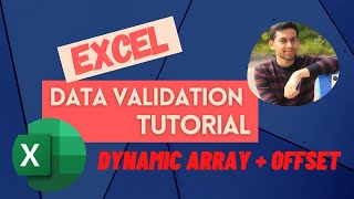 Excel Data Validation Part 3 - How to create dependent drop down in Excel (Dynamic Arrays + Offset)