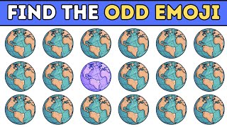 Find the Odd Emoji 🌎 | Test Your Eyes | Emoji Quiz