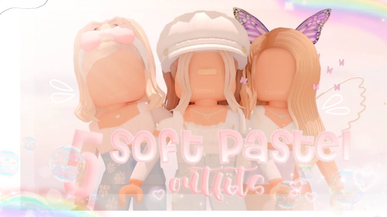 roblox fits in 2023  Pretty punk, Soft outfits pastel, White skin tone