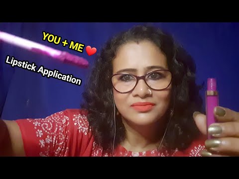 ASMR💄Tingly Up Close Lipstick Application on You+ Me 👄💋 (Mouth Sounds & Whispering) | Dearly ASMR
