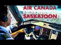 Piloting the AIR CANADA E-190 into Saskatoon