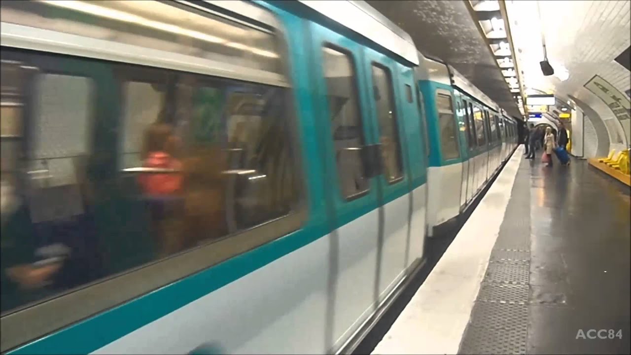 Métro de Paris Madeleine Ligne 8 (RATP MF77) YouTube
