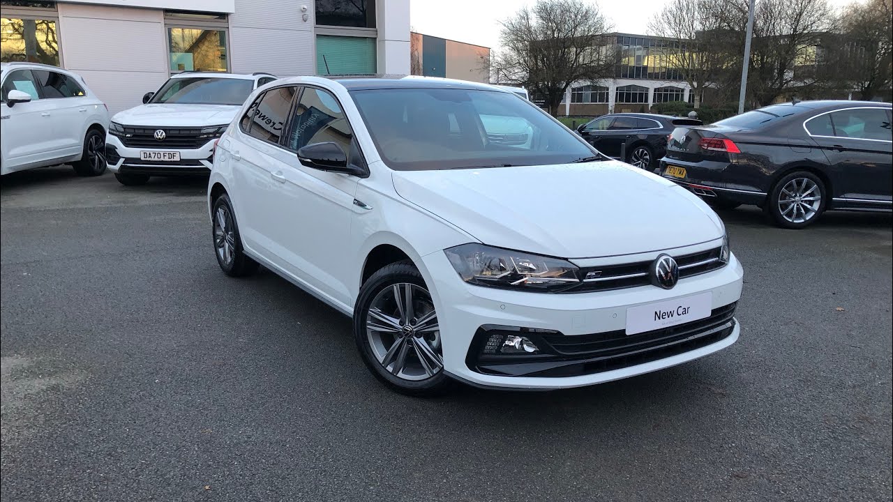 Brand New Volkswagen Polo R-Line 1.0TSI in Pure White - Crewe Volkswagen -  YouTube