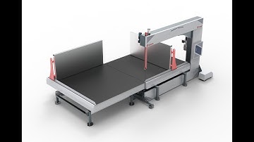 Automatic Vertical Foam Cutting Machine With Turntable