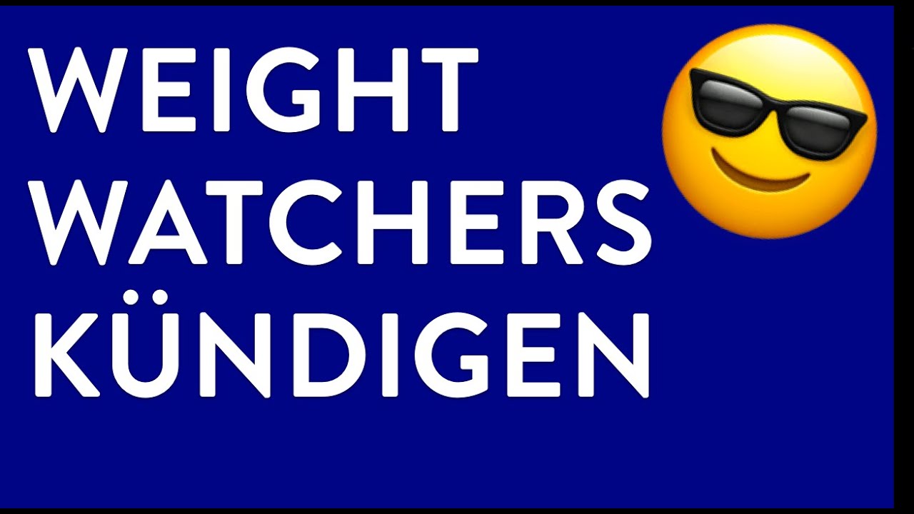 Weight Watchers kündigen - in genau 1 Minute erledigt! - YouTube