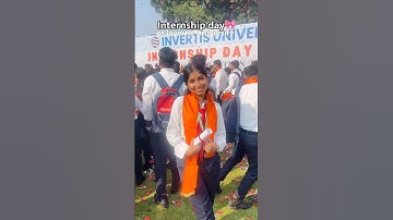 Internship day vlog🎀📜|Invertis University #song #music#invertisuniversity  #dance #grwn #minivlog