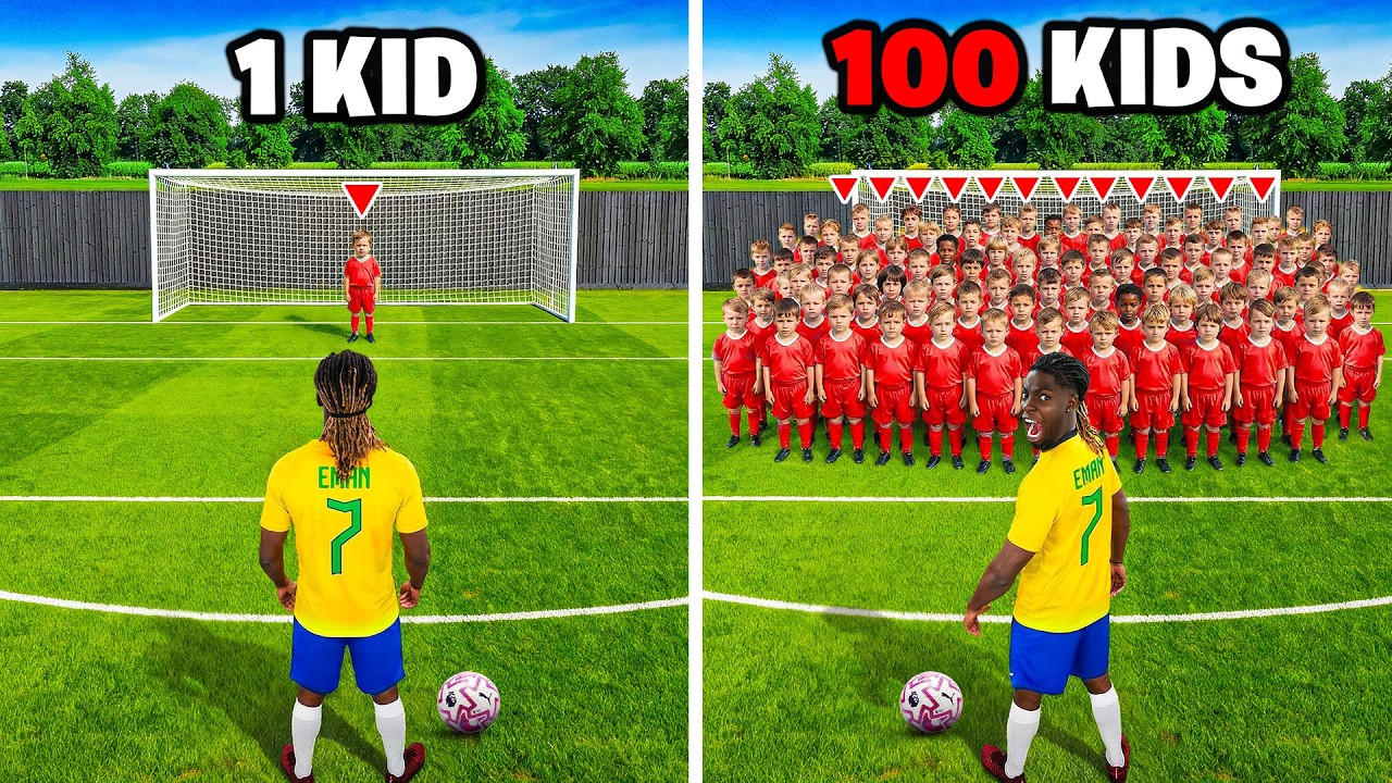 I Survived A Football Match vs 100 KIDS