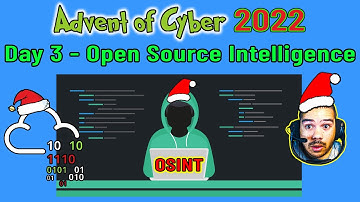 TryHackMe Advent Of Cyber 2022 - Day 3 - Open Source Intelligence [Cyber Security]
