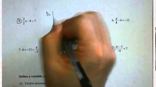 Alg 1  Unit 1    Multi Step Equations Notes