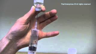 How to Properly Draw up Injectable Medications