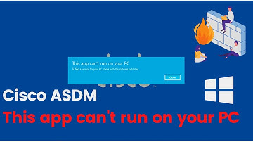 Fix Cisco ASDM This app can