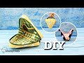 DIY Triangle Makeup Bag 💖 How to make a Cute Zipper Pouch