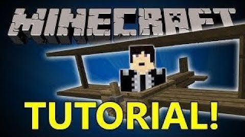 Minecraft Tutorial: Building a Biplane with Flans Plane Mod
