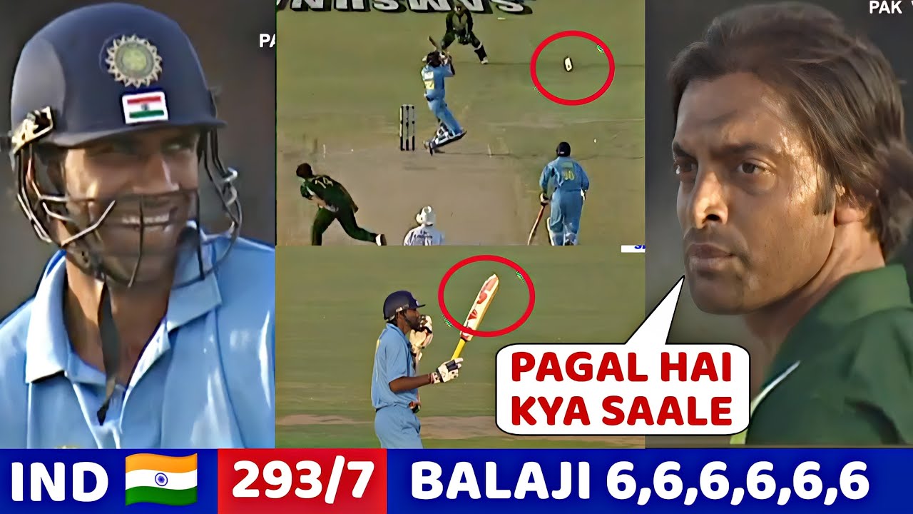 Thrilling Bowling 🔥 by Balaji vs Pakistan | Ind vs Pak 5th odi 2004 | Lakshmipathy Balaji W W W 🔥😱