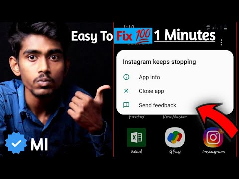 How To Solve Instagram Keeps Stopping Problem in Hindi | How To FIX Keeps stopping Bug problem 2022