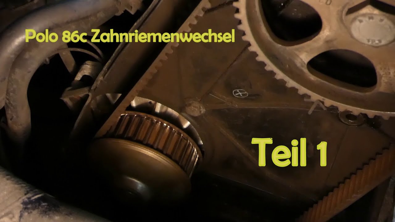 VW Polo 86c Zahnriemen-Reparatur oder wechseln am AAU Motor Teil 1 