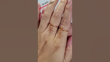 Snowflakes ring - Free tutorial video link above the title  #shortsvideo #jewelry #ring