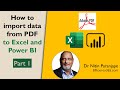 How to Import Tabular Data from PDF to Excel and Power BI