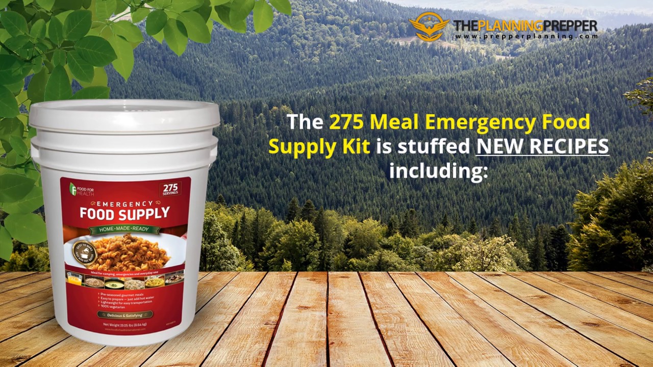 Emergency Survival Food Supply 275 Meal Pack Review YouTube