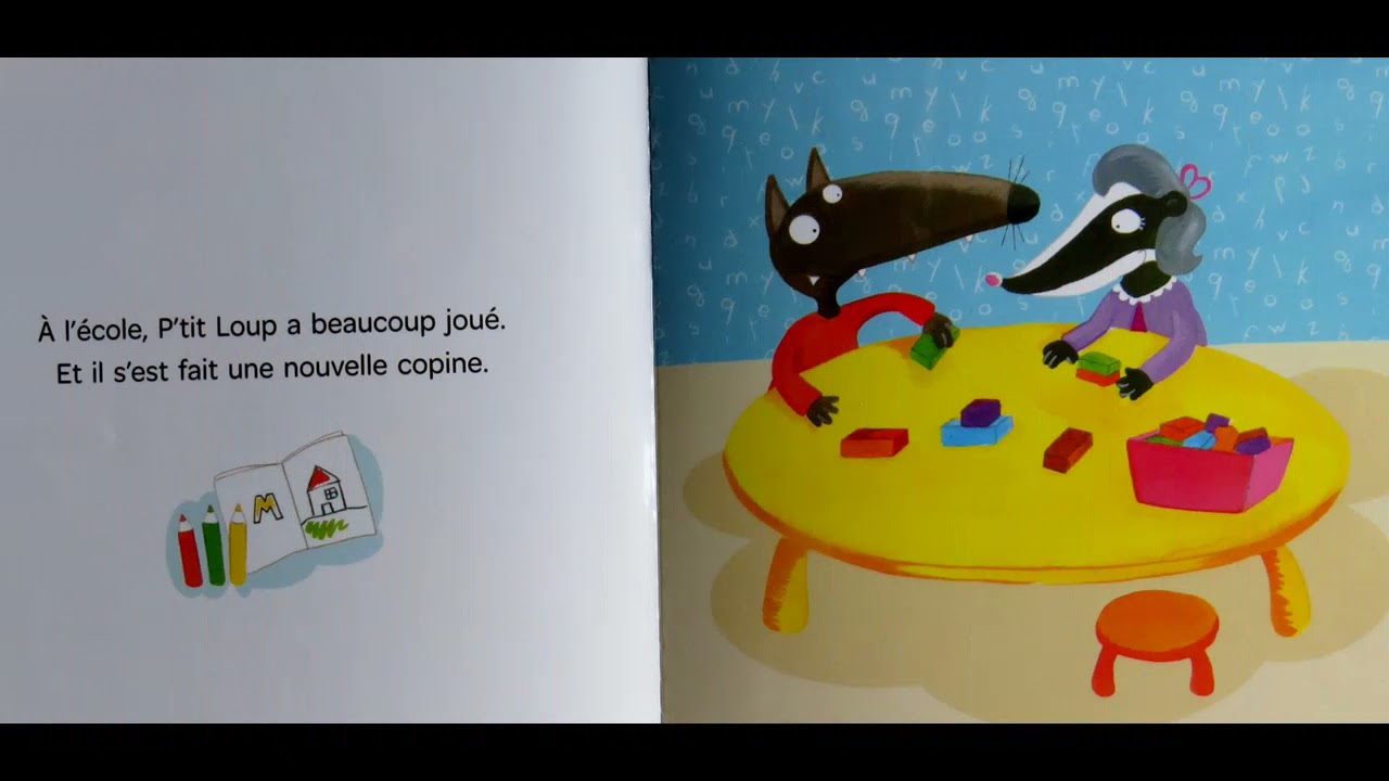 P'tit Loup rentre à l'école - Livre enfant