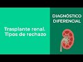 Diagnóstico Diferencial Trasplante renal.Tipos de rechazo