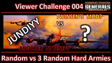 Zero Hour - Random vs 3 Random Twinsens Mod - Viewer Challenge 004 - Attempt 3