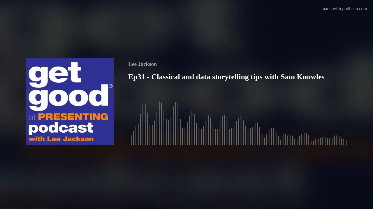 Ep31 - Classical and data storytelling tips with Sam Knowles