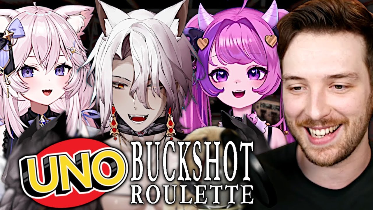 UNO & BUCKSHOT ROULETTE With Ironmouse, Nyanners & Aethel