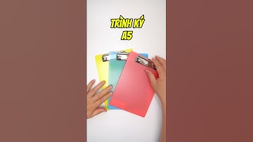Trình ký a5, trình ký kẹp tài liệu, kẹp giấy khoẻ đẹp. #dodunghoctap #reviewvanphongpham #tiểuhọc