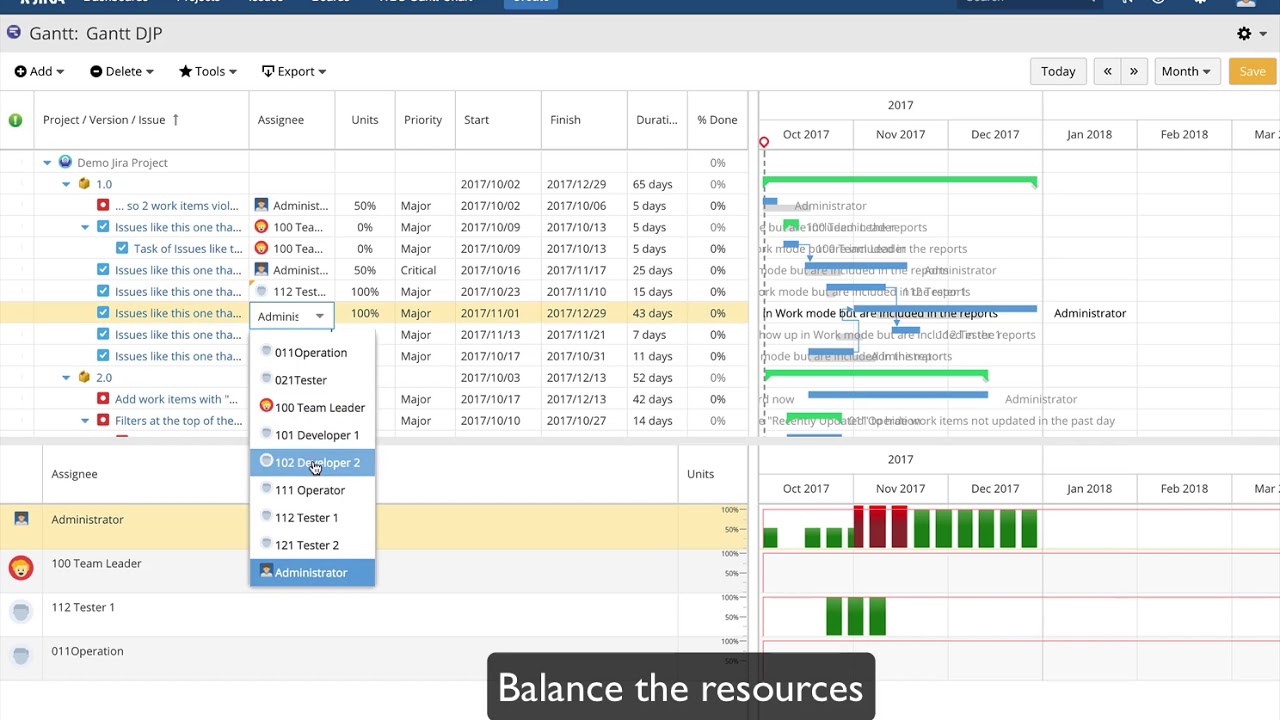 Gantt Chart Atlassian