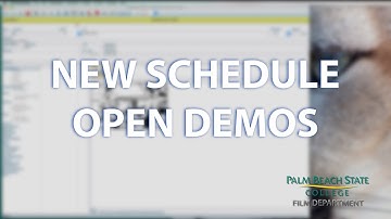 Open a New Schedule or Demo File | Movie Magic Scheduling - PALM BEACH STATE FILM